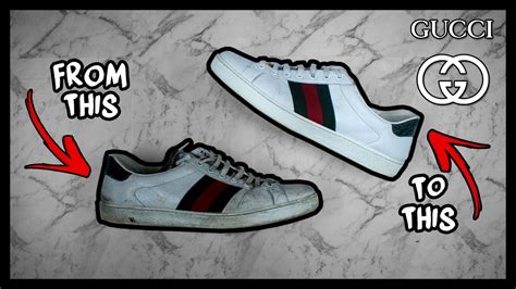 gucci sneakers how to clean|Gucci shoe laces replacement.